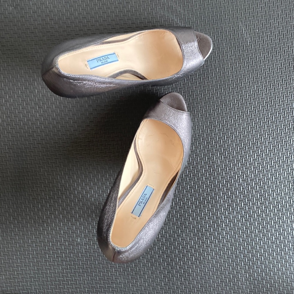 Prada high heel open toe shoes